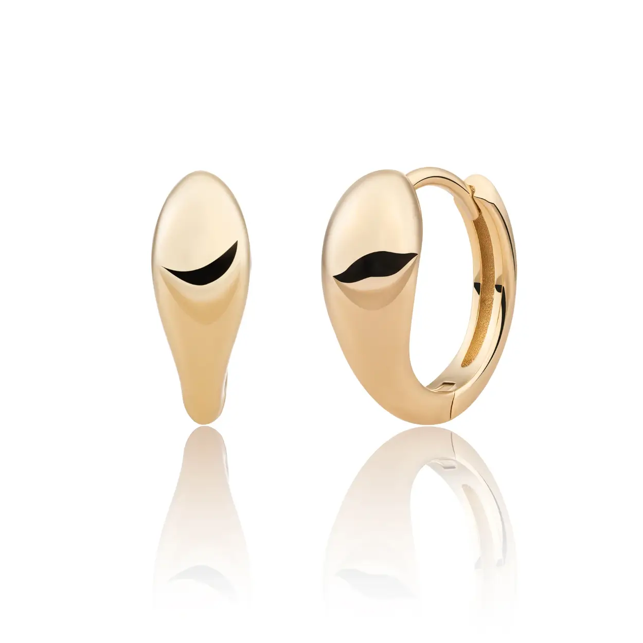 Sparkling Jewels oorringen Bold Fuse Small verguld