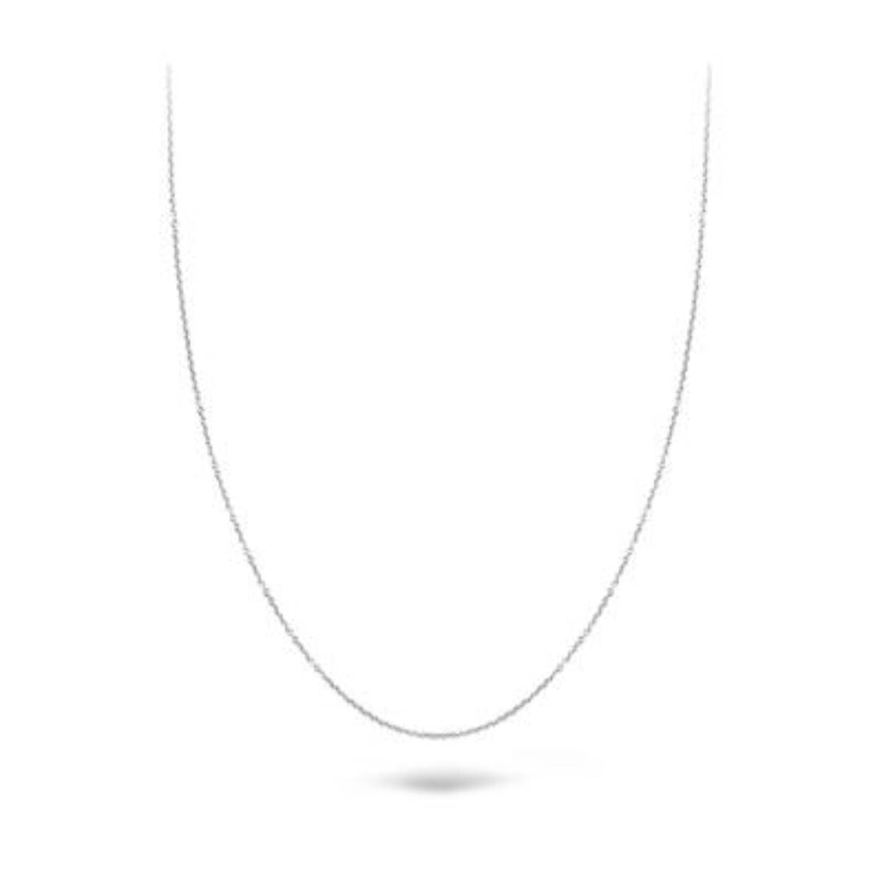 Fijn witgouden collier Blush