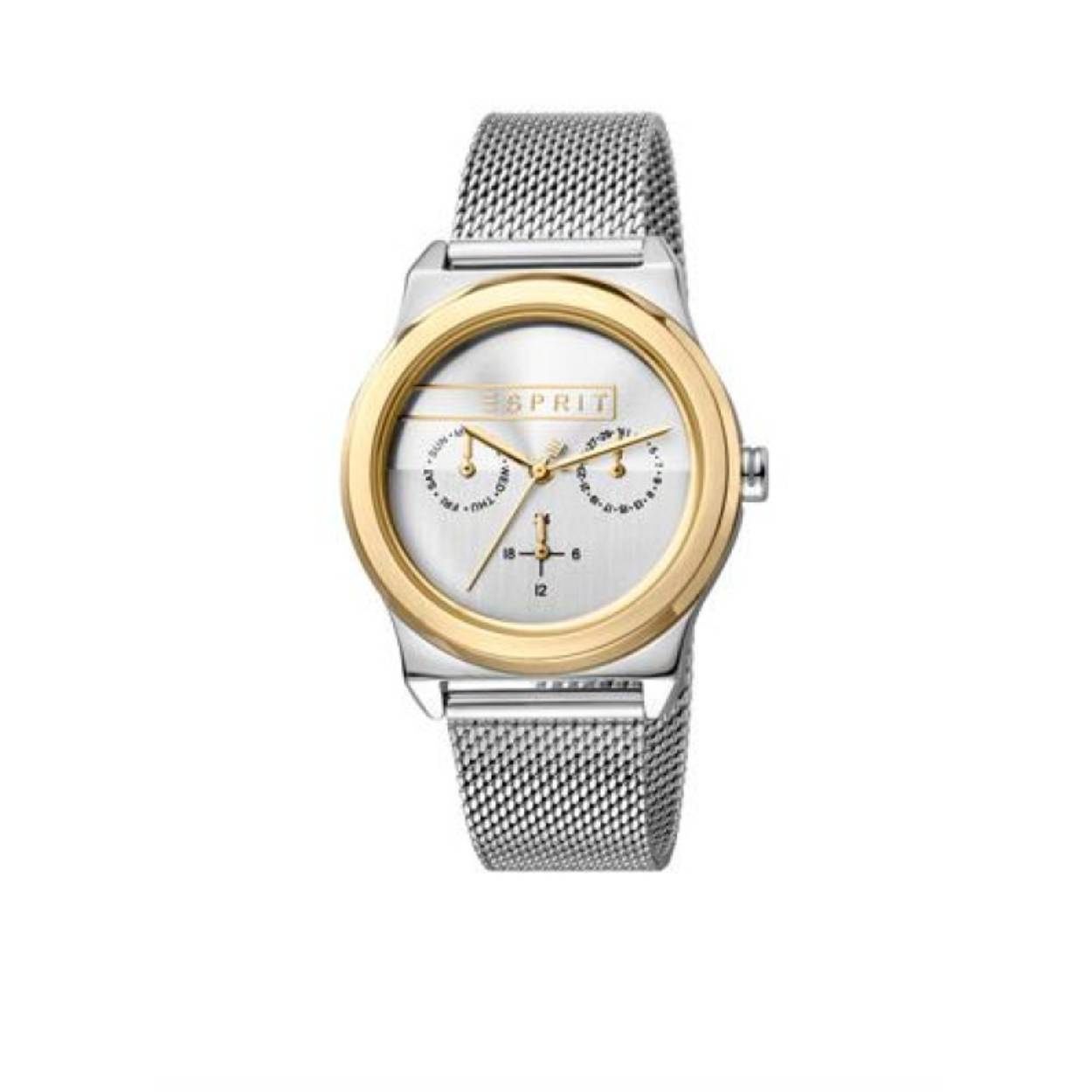 Dit Esprit horloge  uit de serie Magnolia is geheel uit edelstaal vervaardigd. Dit trendy dameshorloge  een prachtige zilverkleurig-stalen band