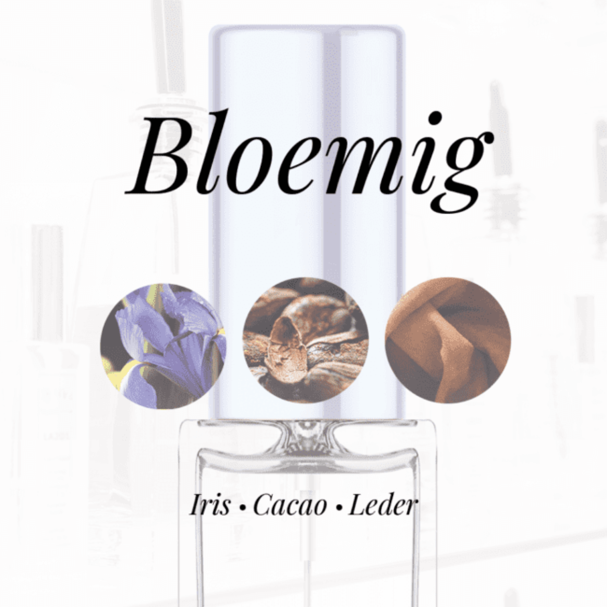 Eigenschappen
Geur: Bloemig
Waarneembare geuren: Cacao, Iris, Leder
Sillage: Midden
Seizoen: Herfst/Winter
Eigenschap: Chic
Stijl: Smart
Geurgroep: Houtachtig Bloemige Musk
Hoofdakkoorden: Bloemig, Poederig, Aromatisch, Houtachtig, Cacao
Top noten: Lavendel, Salie en Bergamot
Midden noten: Iris, Amber en Cacao
Basis noten: Vetiver, Patchouli en Leder