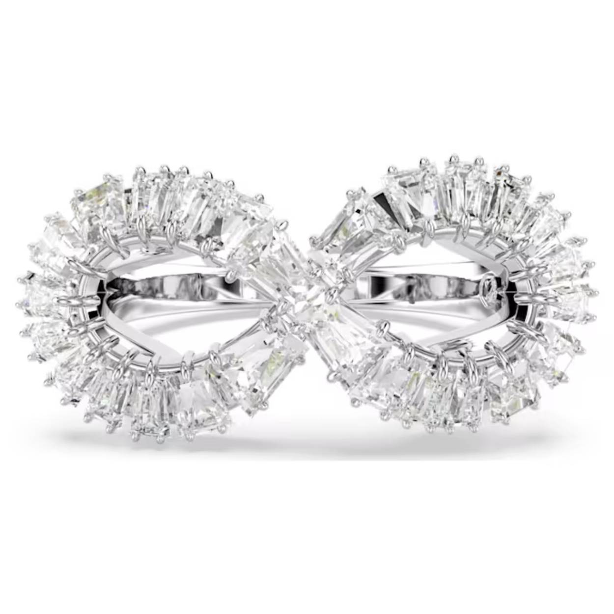 Tijdloze stijl komt tot leven met deze ring in de vorm van een oneindigheidssymbool. Het sieraad met rhodium toplaag is geïnspireerd op het oneindigheidssymbool en wikkelt zich als een spiraal om de vinger. Het is bezet met heldere Swarovski Zirkonia, die vakkundig zijn gezet voor optimale schittering. Een betoverende en hypnotiserende ring die zowel symbolisch als beeldschoon is.

Artikelnr.: 5679698
Collectie:  Hyperbola
Materiaal:  Rodium-verguld, Zirkonia
Kleur:  Wit