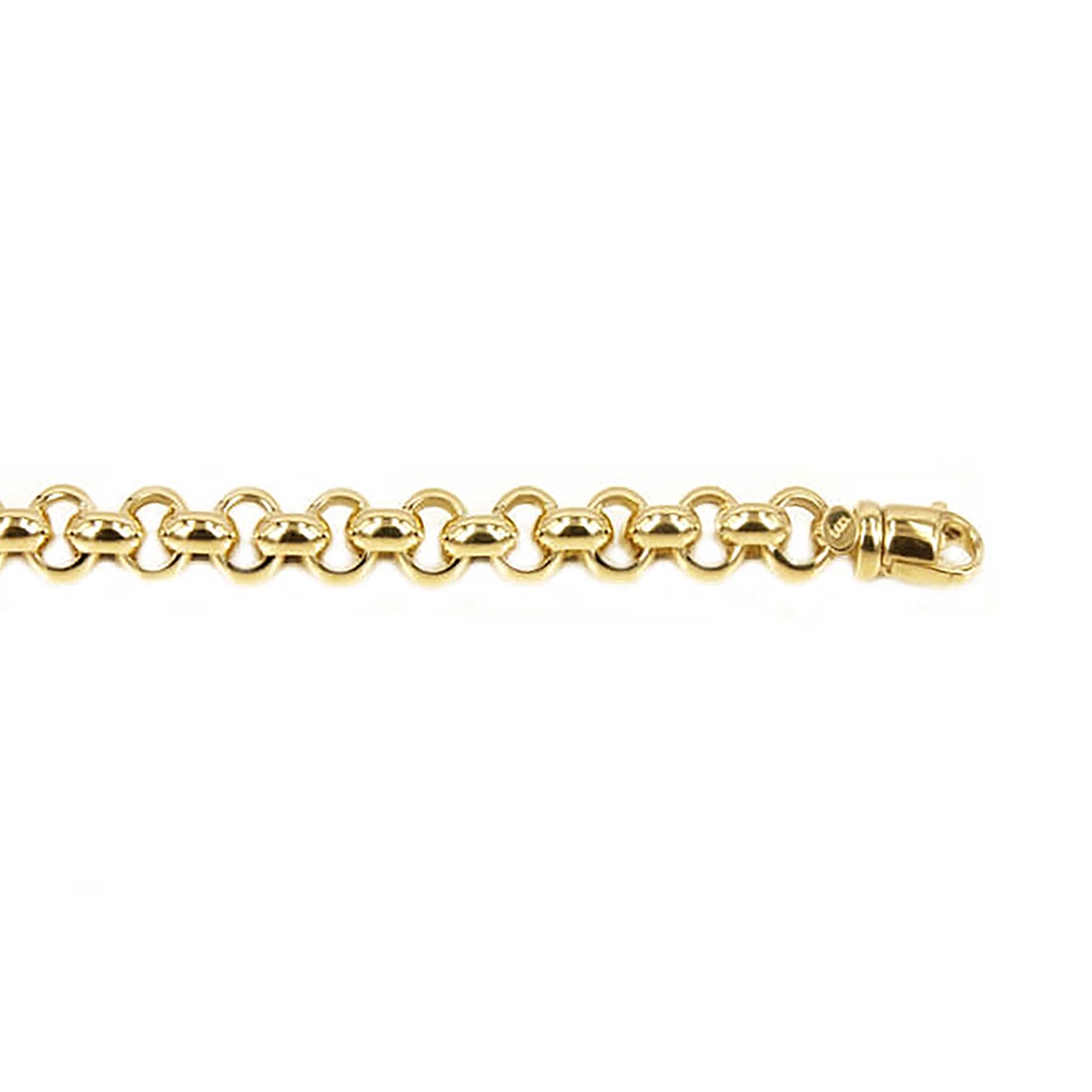 Geelgouden 14 karaat jasseron collier 45cm