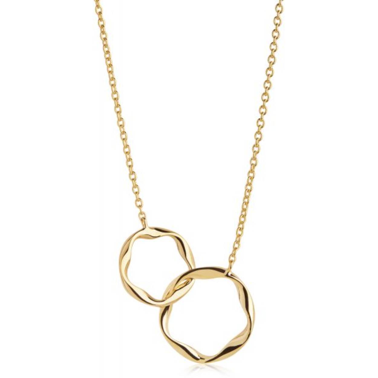 Een collier van het merk Sif Jakobs. De kleur van het sieraad is geelgoud.