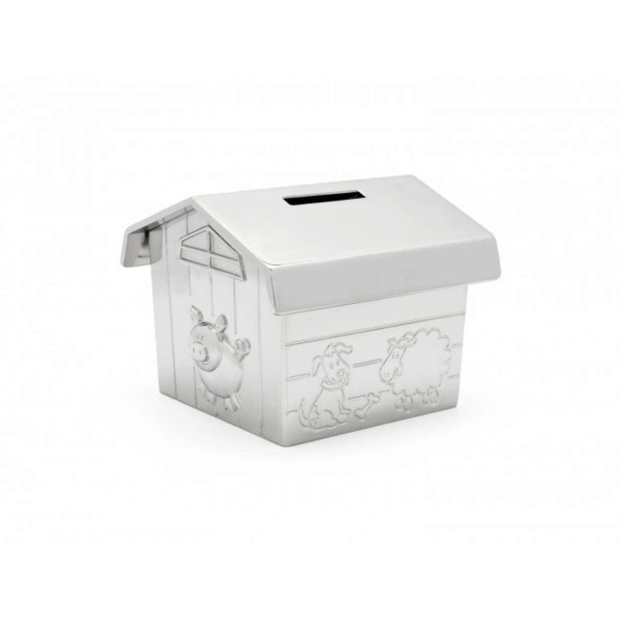 Op zoek naar een orginele spaarpot en gek op boerderijen? Zie hier de boerenschuur spaarpot van Zilverstad! De boerenschuur zorgt goed voor de spaarcentjes en staat ook nog eens erg leuk op een plank in de slaapkamer. Aan de onderzijde van de schuur zit een sluiter die door een draaibeweging open en gesloten kan worden. De spaarpot is onderhoudsvrij, poetsen is niet nodig.