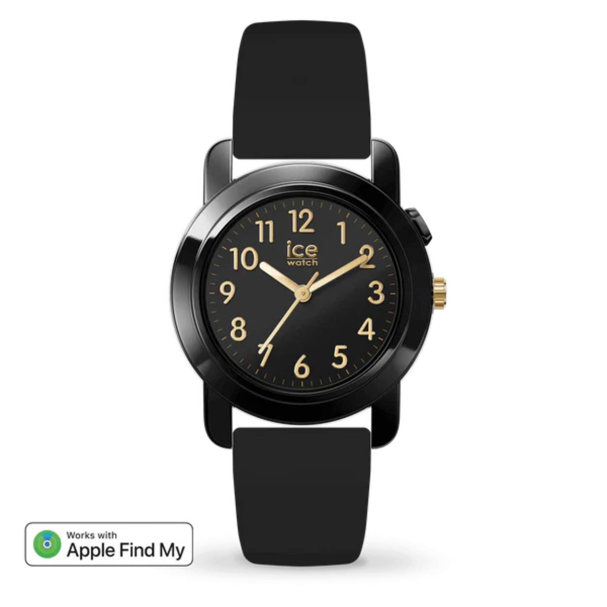 De gedurfde en geraffineerde ICE find Black Gold is bedoeld voor jong en oud die een horloge willen dat zowel nuttig als trendy is. Het eerste kwartshorloge dat leesbaarheid en veiligheid combineert. De zwarte look met gouden accenten past bij elke outfit! Dankzij de geïntegreerde Find My-technologie van Apple is het gemakkelijker dan ooit om je horloge terug te vinden als je het verliest of vergeet. Een ideale metgezel die stijl en gemoedsrust combineert.