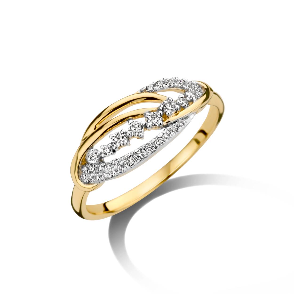 Ring GG 18 kt 0.20ct brilj