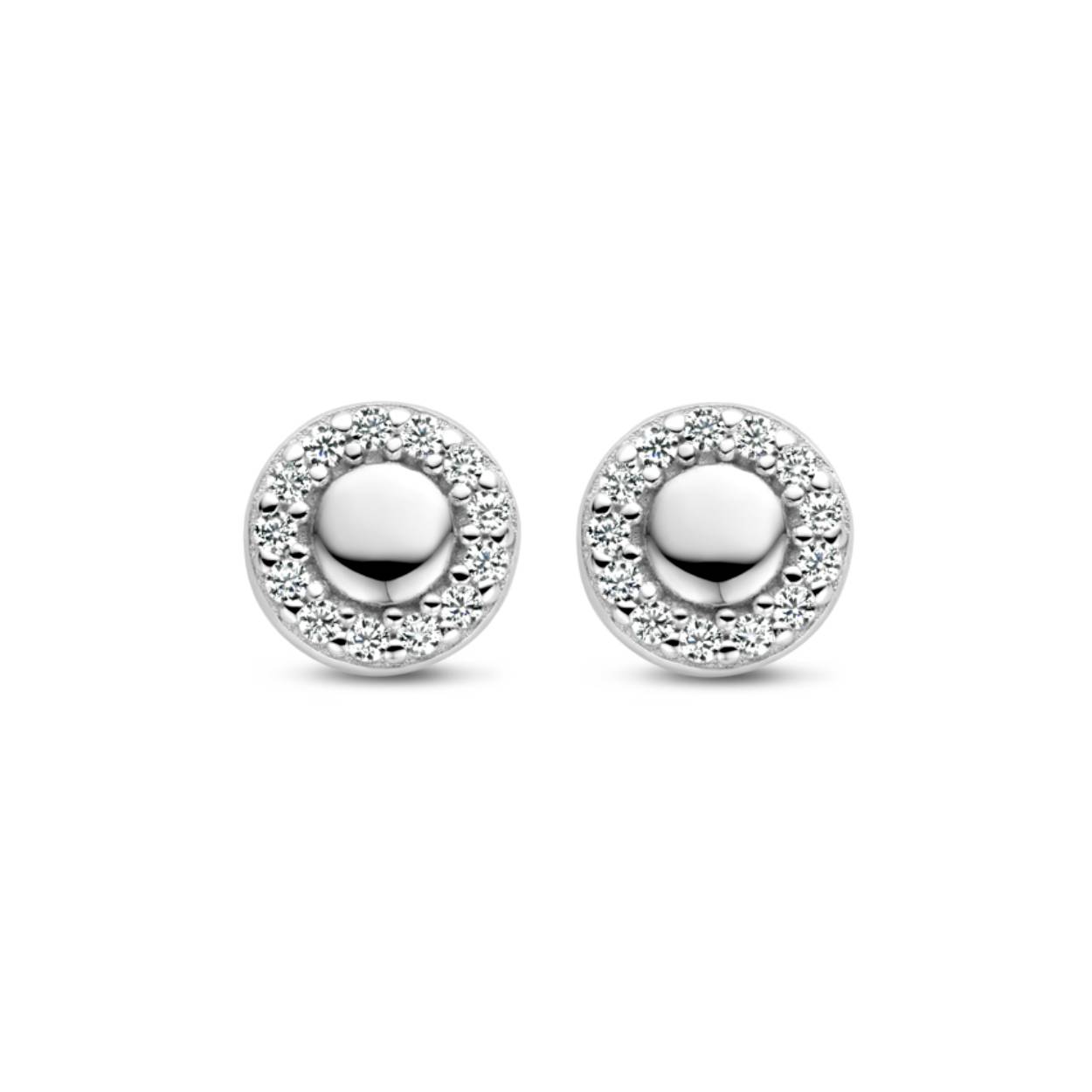 Rosa di Luca oorknoppen zilver