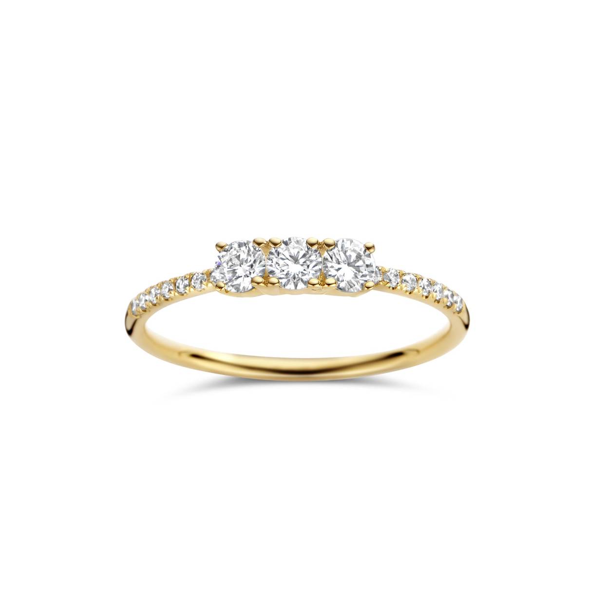 Solitair 18kt GG 0.42briljant