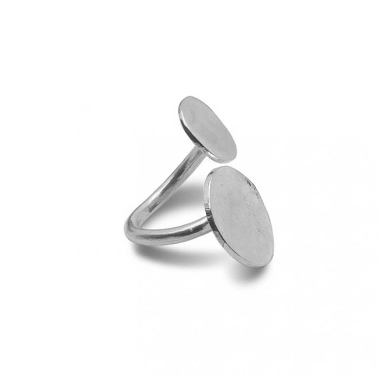 ring zilver met rodium onno