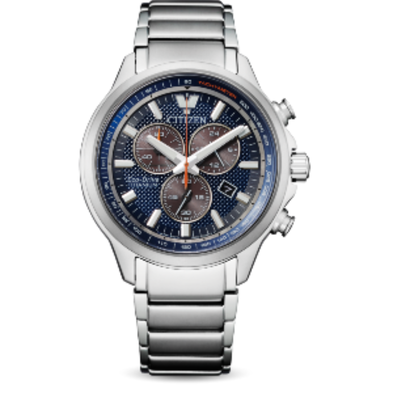 Citizen titanium chronograaf . Eco-drive . 150 dagen gangreserve . 10 bar waterdicht . saffierglas