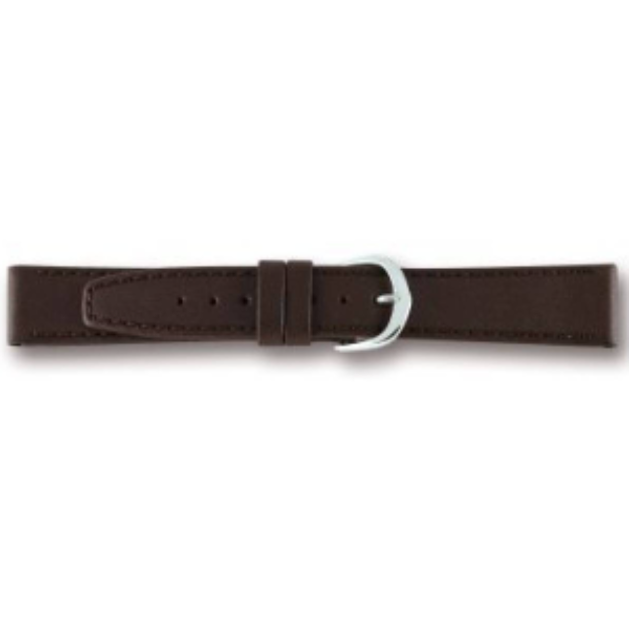 Dit is een horlogeband van het merk Pebro. De kleur van deze band is donkerbruin. De bandbreedte is 16mm.