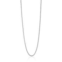 ZINZI zilveren jasseron ketting 80m. Ideaal om je hanger aan te hangen. Kies zelf de lengte die bij je past: keuze uit 42cm, 45cm, 60cm, 70cm, 80cm en 90cm. Iedere ketting heeft een extra verlengstukje van 3 cm, zodat ook hiermee de lengte iets te variëren is. De verschillende lengte-kettingen zijn gemakkelijk met elkaar te combineren om je hals. Met herkenbaar Zinzi hartje bij de sluiting. Vervaardigd van eerste gehalte zilver (925) en met extra rodiumlaag voor een langdurige glans.