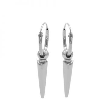 Hoops Symbols Dot Long Cone Silver