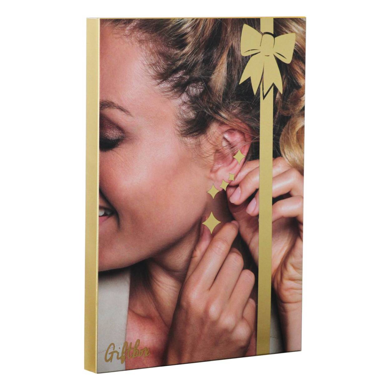 Giftbox met diverse Gold-plated oorbellen. Bekijk de foto's voor de inhoud van de giftbox