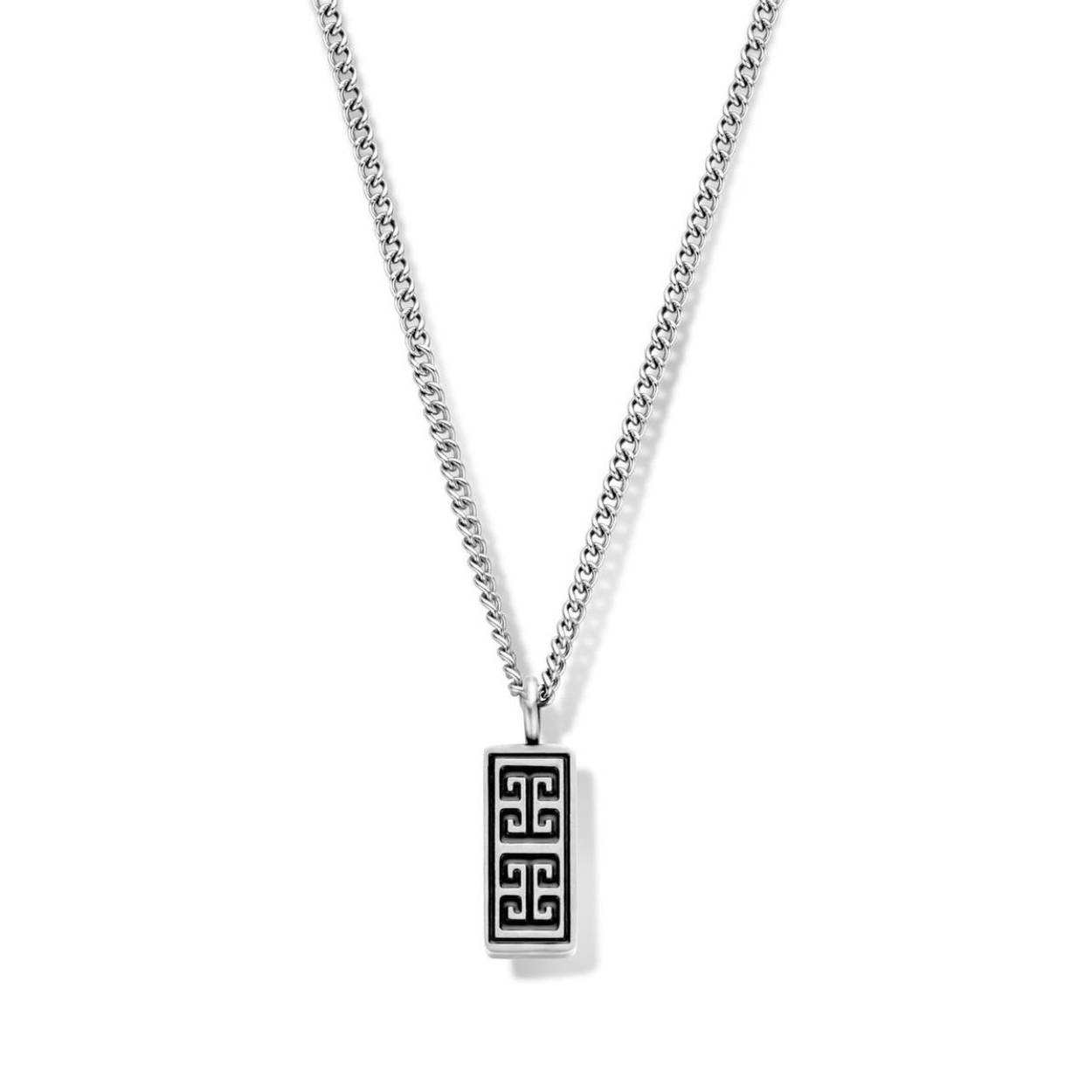 Stoere heren ketting met hanger van Frank 1967. Deze ketting komt uit de Steel necklace collectie. Verkrijgbaar in verschillende varianten.

De ketting met hanger is gemaakt van hoogwaardig staal. De lengte is 60 cm en voorzien van een karabijnsluiting.

Combineer dit collier met andere Frank 1967 sieraden en/of horloge voor een complete look!