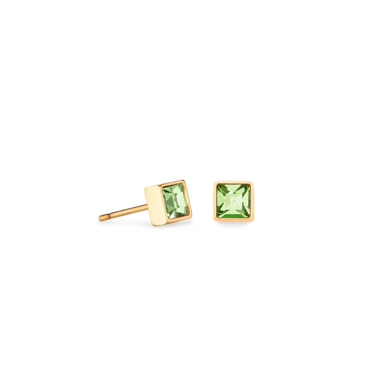 Coeur de Lion oorknoppen, green-gold, 0501/21-0516