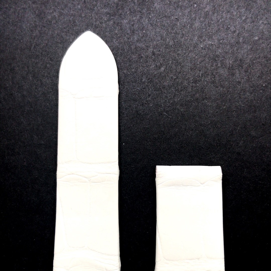 Cartier witte alligator horlogeband 19/16