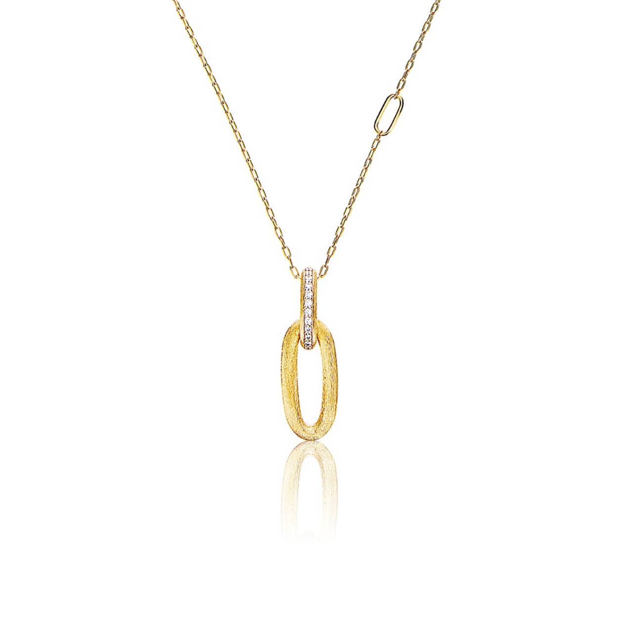 Deze mooie Nanis ketting komt uit de Dancing In The Rain Elite collectie is gemaakt van 18KT geelgoud en is bezet met 0,06 karaat aan diamant.