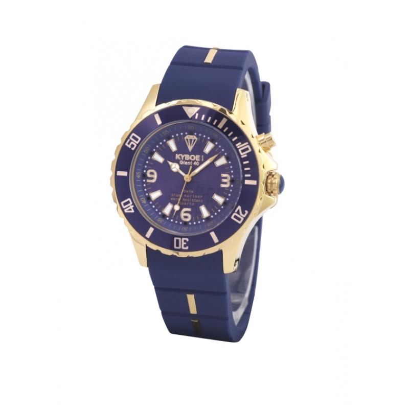 Kyboe! horloge blauw met goud