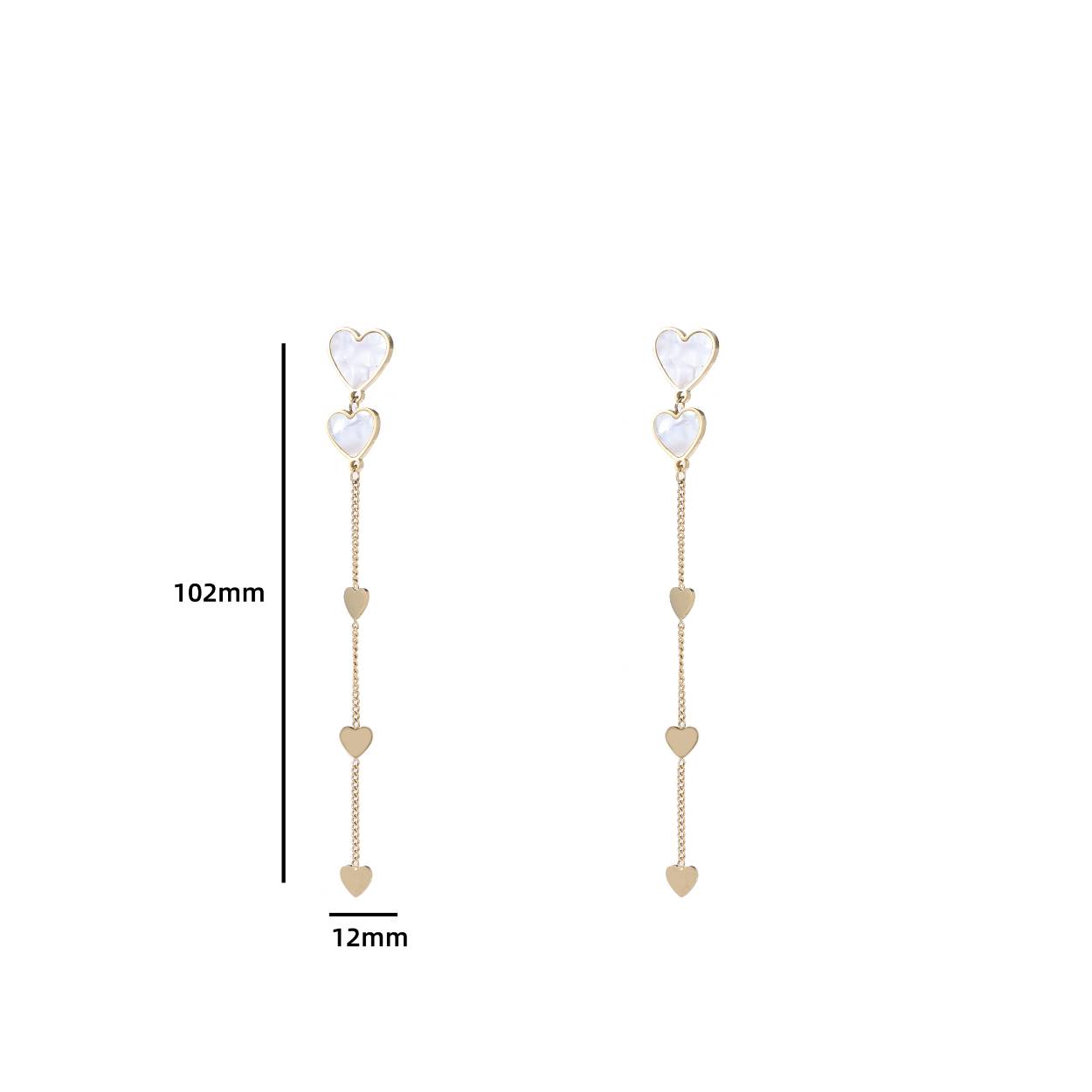 Mother of Pearl Hearts - 14K
E4230-2