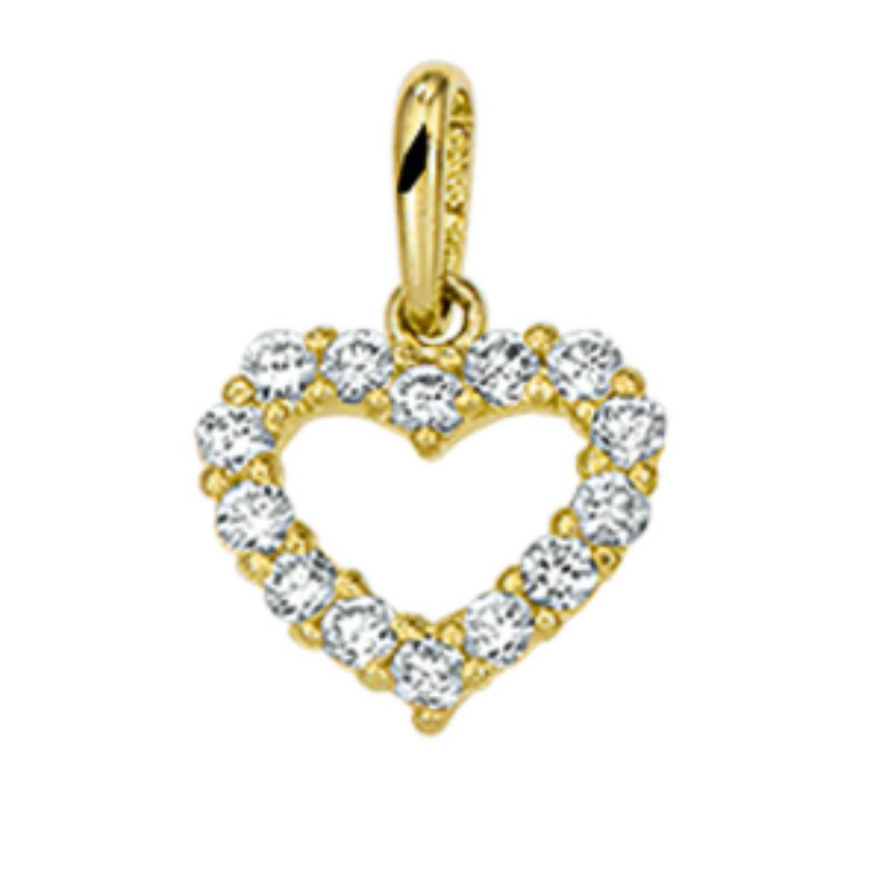 Geelgouden hanger hart 4018455