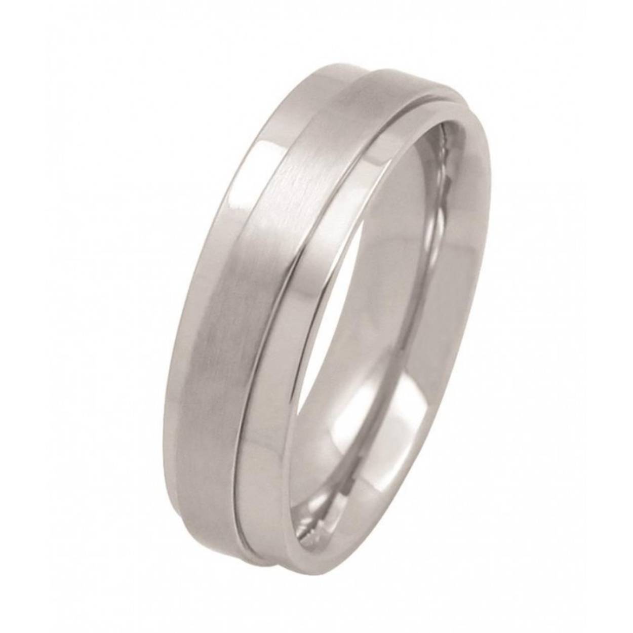 Edelstalen relatie ring R-50170 