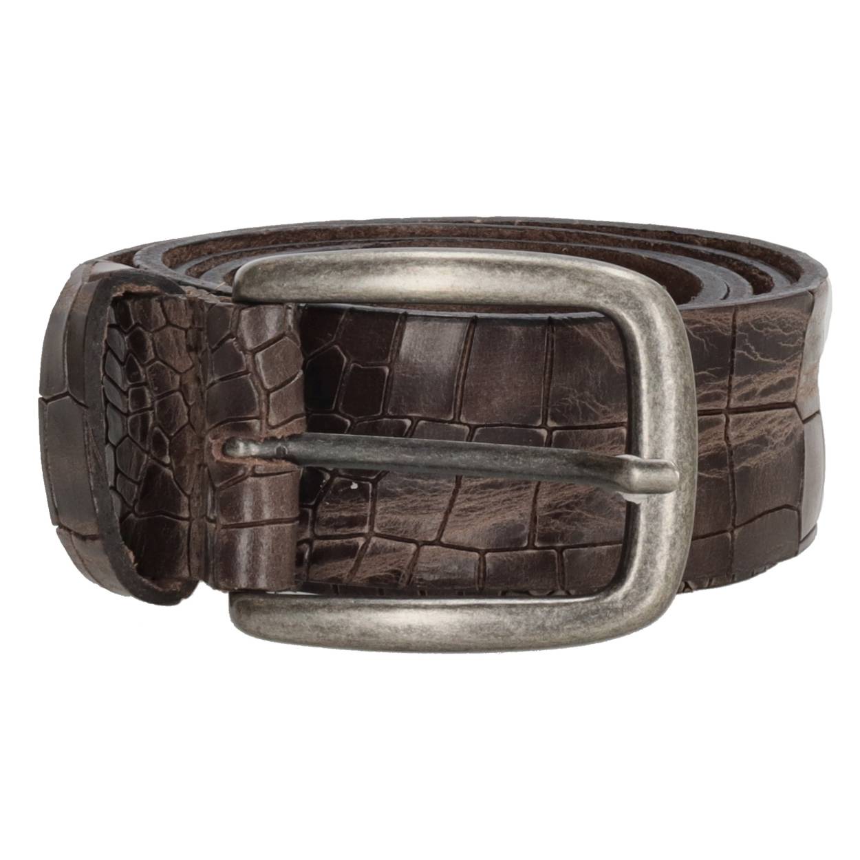 D-exclusive mason riem - 097 donkerbruin 115cm