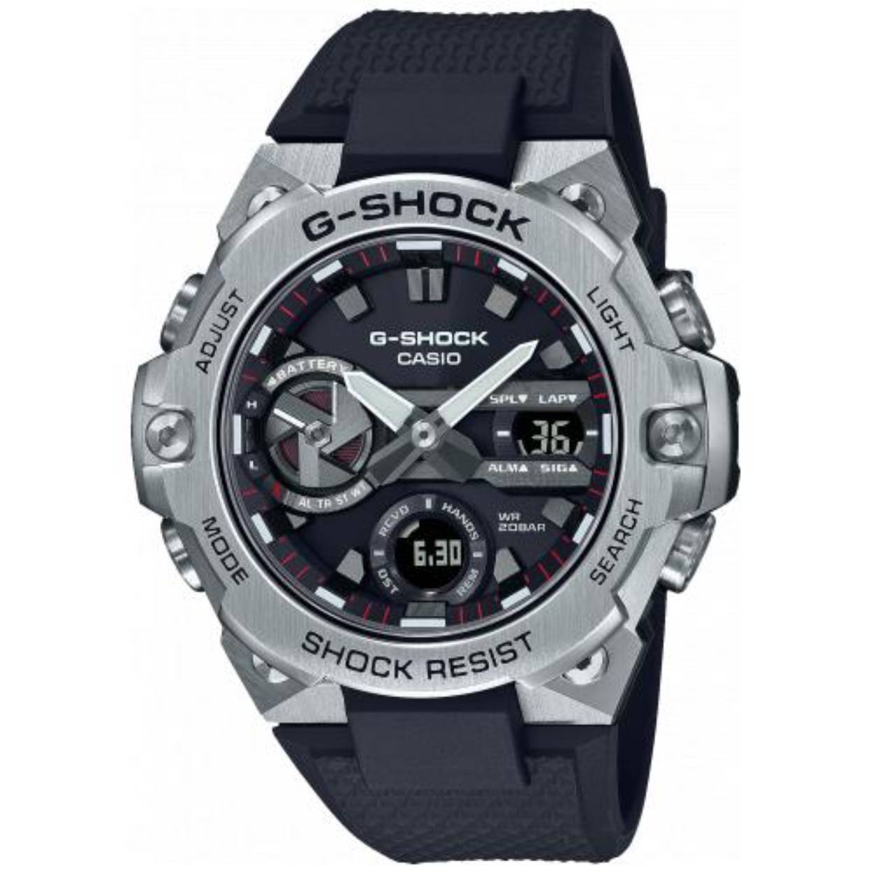 Dit Casio horloge behoort tot de G-Shock collectie.
Referentienummer: GST-B400-1AER