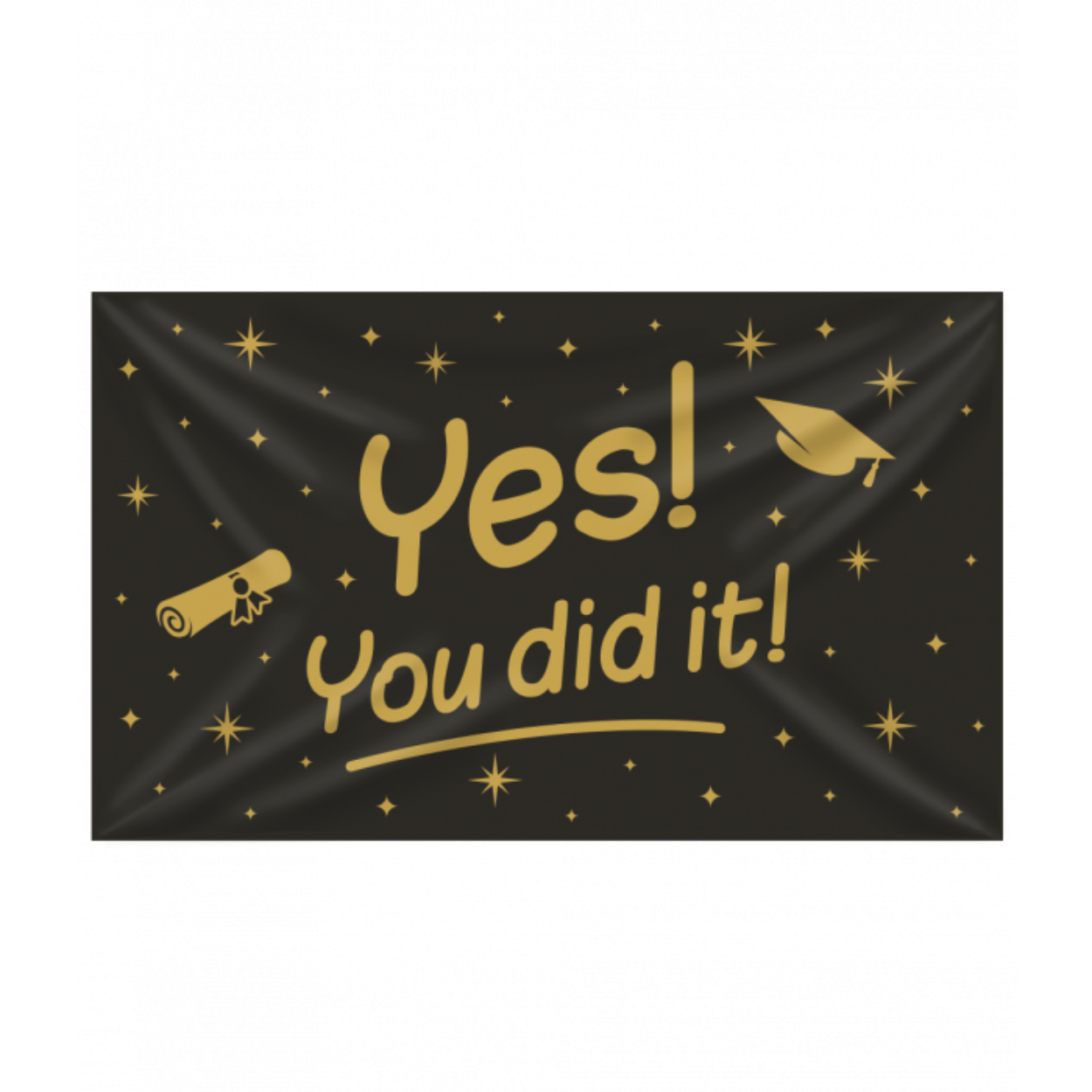 De XXL gevelvlaggen van Paper Dreams zijn een feestelijke aanwinst voor uw winkel. Deze gevelvlag met tekst You did it! is gemaakt van stevig polyester zodat u er lang plezier aan kunt beleven en is uitstekend geschikt om op te hangen als er iemand gaat trouwen of een trouwjubileum viert. Het formaat van deze XXL gevelvlaggen is 150 x 90 centimeter.
