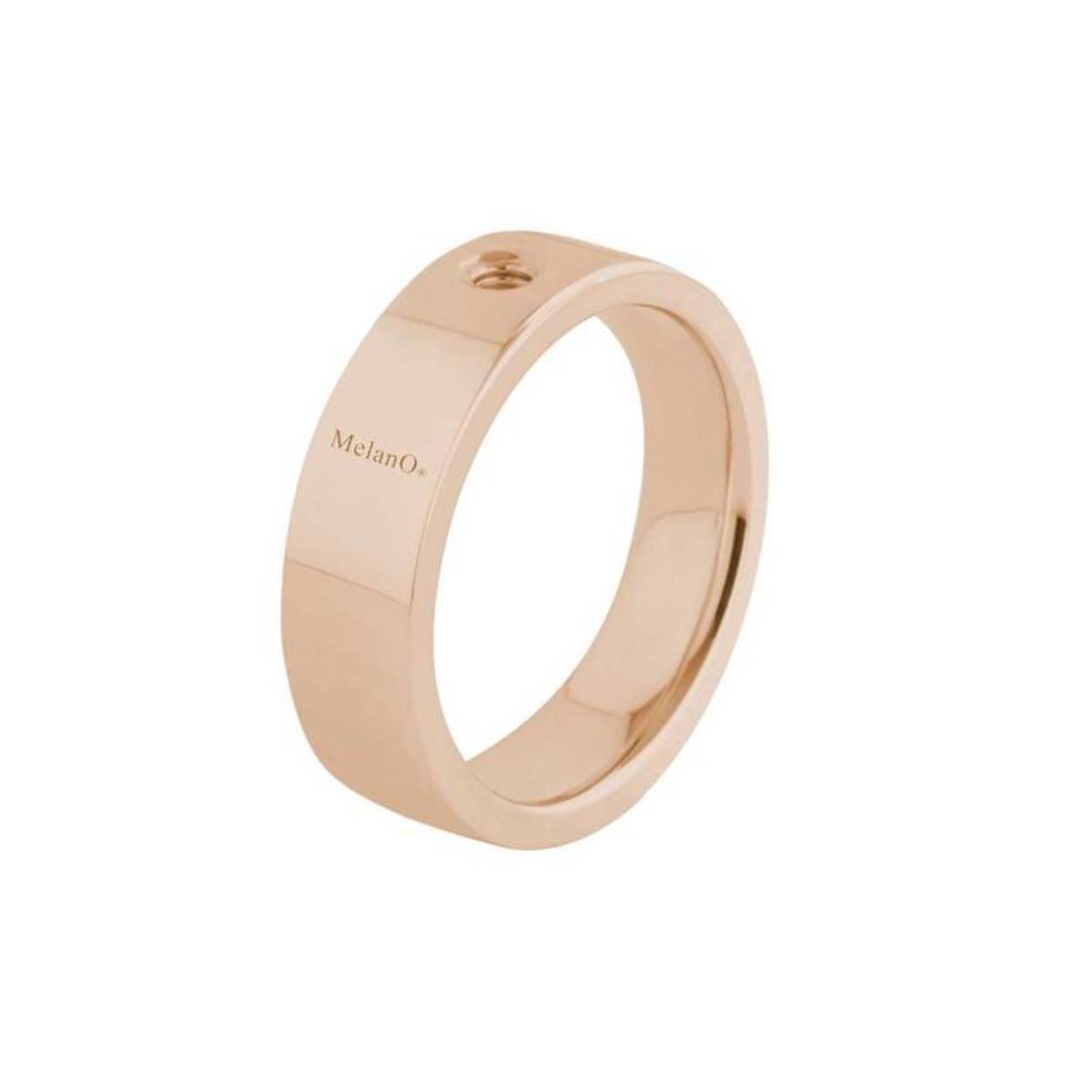 Melano ring, Twisted Tatum 8mm, Rosegold M01R5090RG08MM