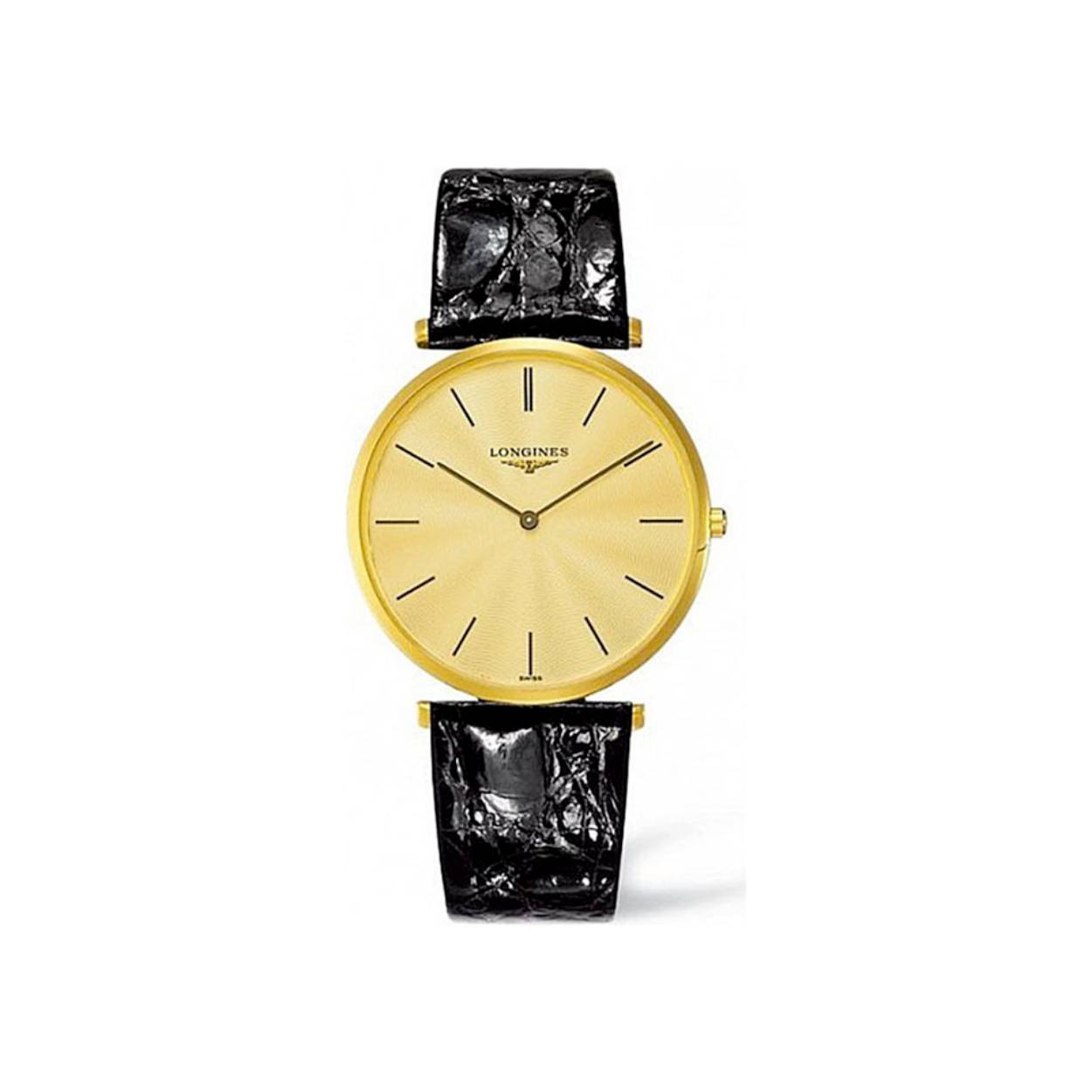 Verguld Longines horloge met Zwitsers quartz uurwerk.