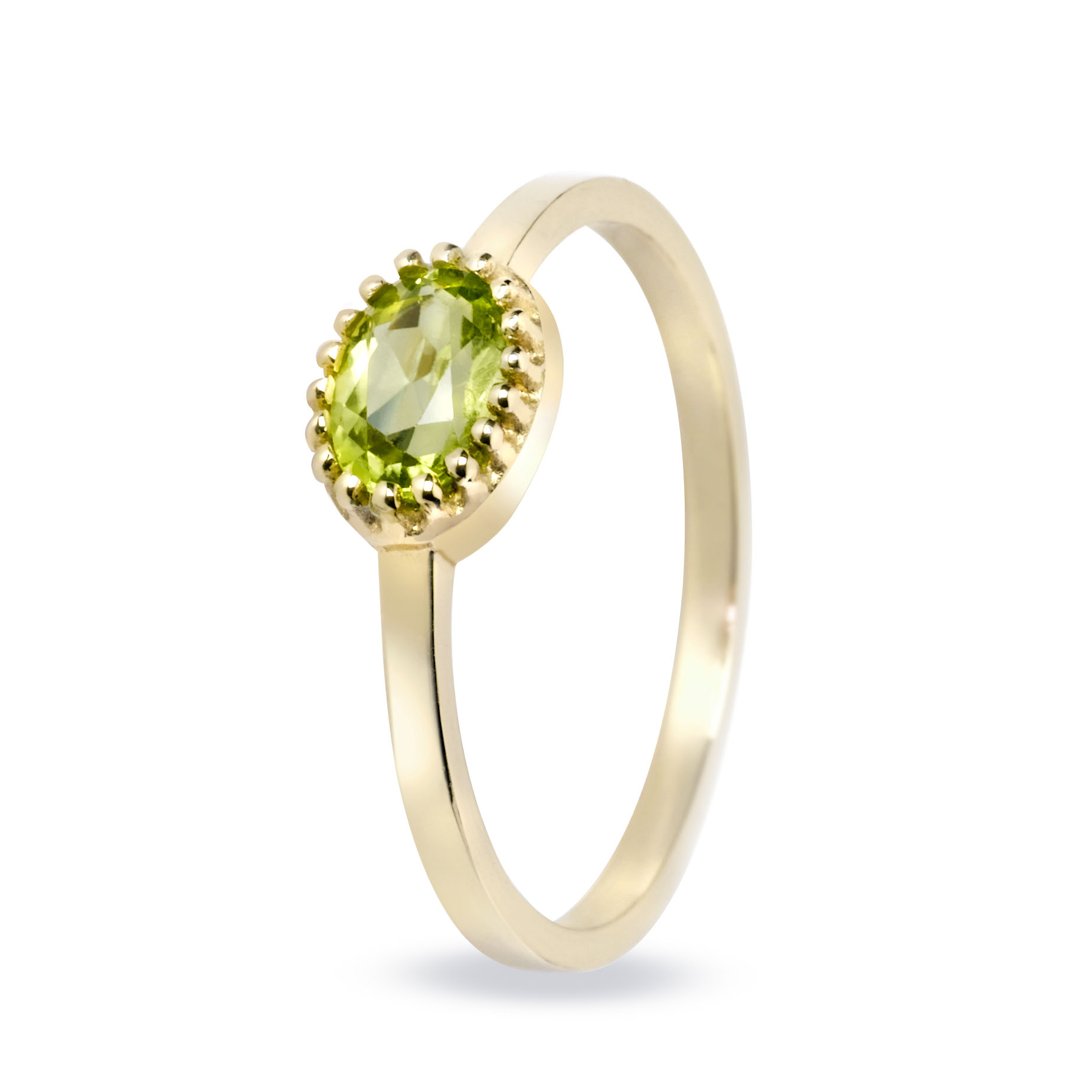 Ring 14kt GG PERIDOT