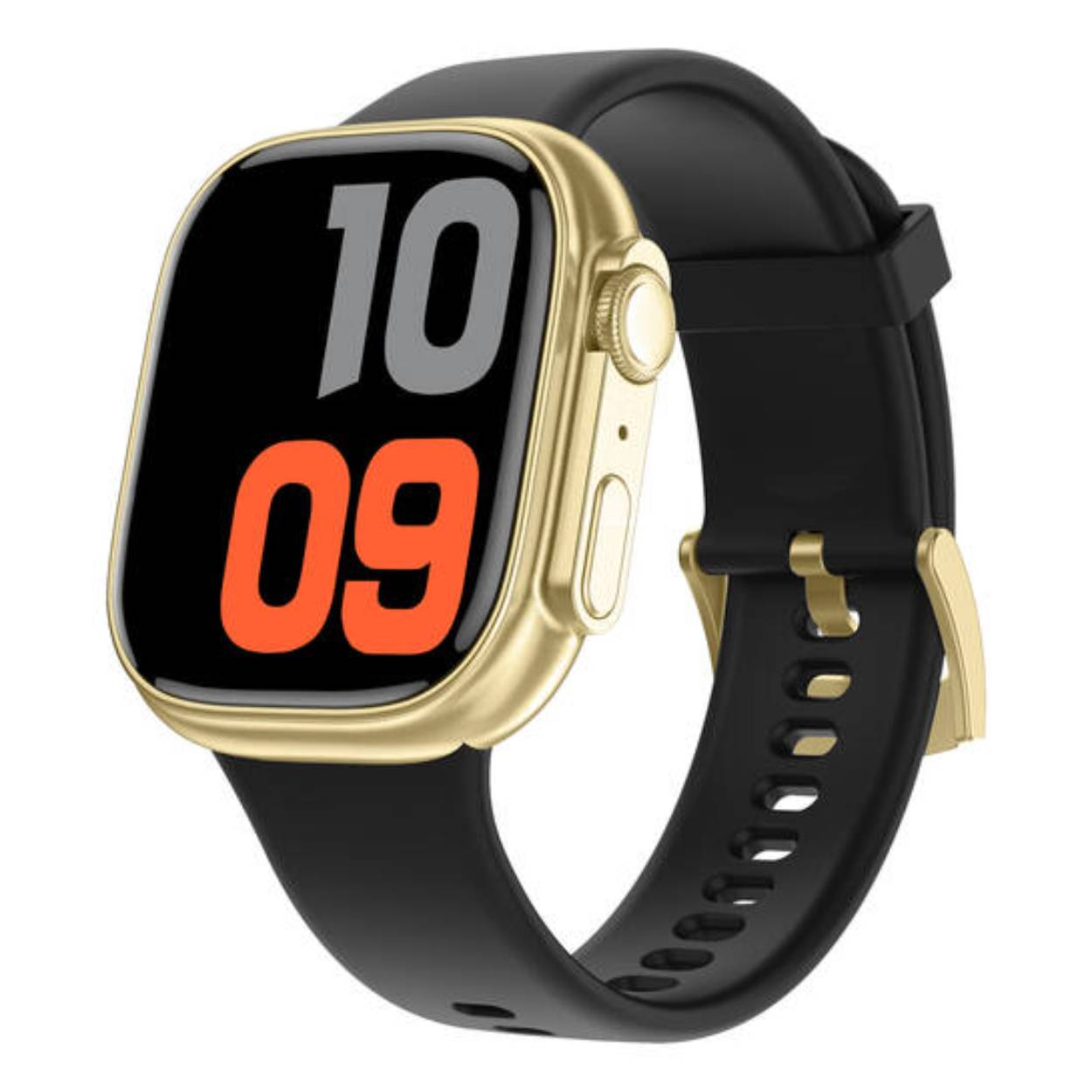 SMARTY2.0 SW071E Smartwatch Siliconen 44,5x39,3mm
Dit Smarty Smartwatch horloge met nr: SW071E is een stap in de toekomst. Door zijn Amoled scherm is het beeld vele malen scherper en intenser. De goudkleurige kast is gemaakt van zinklegering/alluminium met een gehard glas. Aan de kast zit een zwarte siliconen band met een gespsluiting. Het rechthoekige horloge heeft een afmeting van 44,5x39,3mm en is spatwaterdicht. Deze smartwatch is sportief, stijlvol, maar zeker gebruiksvriendelijk. Om door apps, berichten en tekst te bladeren hoeft je alleen maar op het glas te tikken of de knop te gebruiken.

Merk:
SMARTY2.0
Smartwatches verbinden je met de wereld. 
SMARTY2.0 biedt een brede keuze aan vormen en functionaliteiten. Een ronde of rechthoekige smartwatch? Eentje voor de smalle pols? Een ladies watch of een kids watch?  SMARTY2.0 heeft het allemaal.
De keuze qua functionaliteiten is onuitputtelijk: bluetooth bellen, stappenteller, hartslag- en bloeddrukmeter,  meerdere verschillende sporttrackers, menstruatie en ovulatie herinneringen, ingebouwde GPS, vind mijn smartphone en heel veel meer. Maak je eigen keuze.
Iedere SMARTY werkt zowel met iOS als met Android en is moeiteloos via een QR-code te koppelen met iedere mobiele telefoon. Misschien wel d&eacute; makkelijkste smartwatch voor iedereen.
SMARTY2.0 staat voor hoge kwaliteit in een betaalbaar prijssegment: &euro; 79 - &euro; 199.

Highlights:
- Geschikt voor Android en iOS  
- De Smartwatch heeft Bluetooth call 
- Hoge batterij efficientie
- 24 uur hartritme meting
- Bevat smart music
- Door de verschillende meters en tellers is het mogelijk om onder andere de hartslag, stappen, snelheid, slaap, luchtdruk, stress, hoogte- en diepte te meten
- D.m.v. de ingebouwde GPS, is het mogelijk om offline te navigeren en achteraf je route terug te kijken (zonder dat de telefoon in de buurt is)
- Stof,- Waterdichtheid: IP68