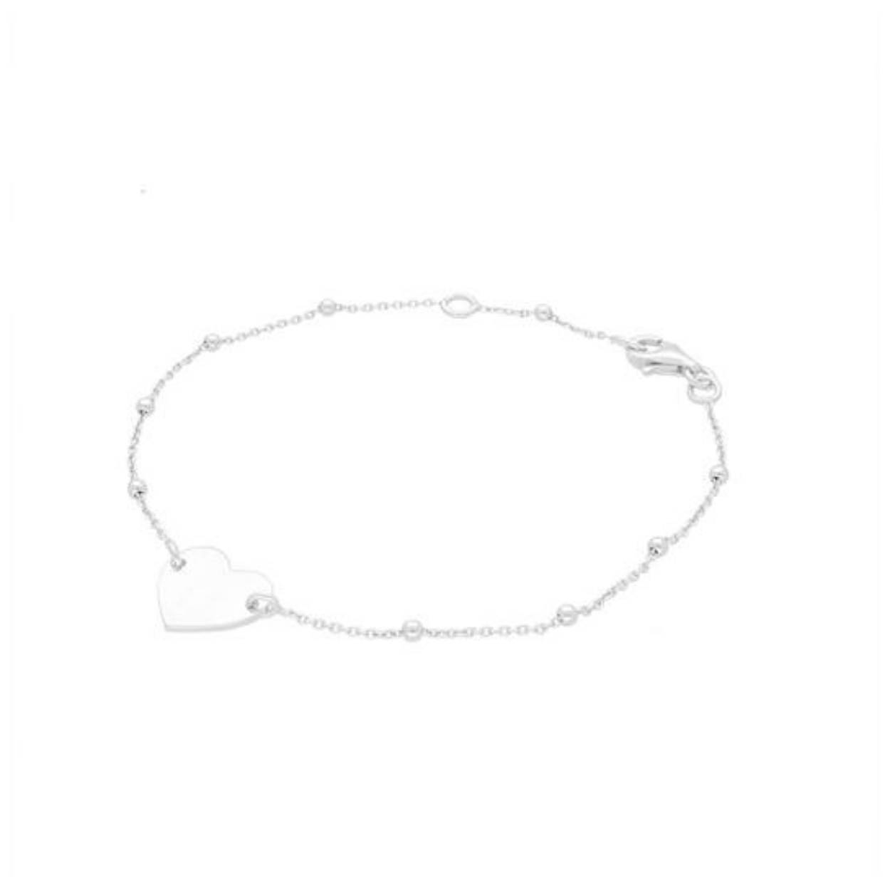 zilver armband met hartje