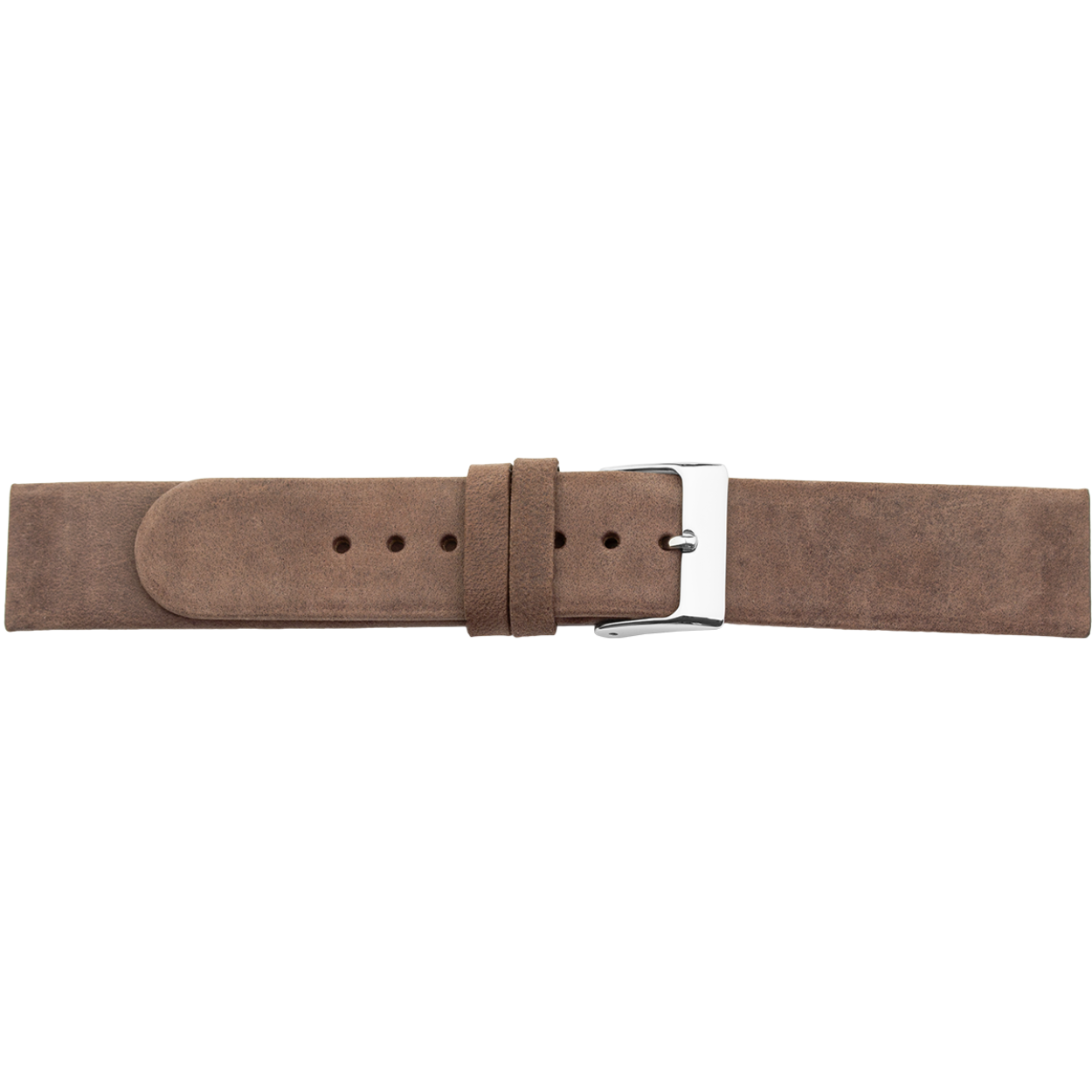 Horlogeband leder 771 speciale schroefaanzet bruin 22mm