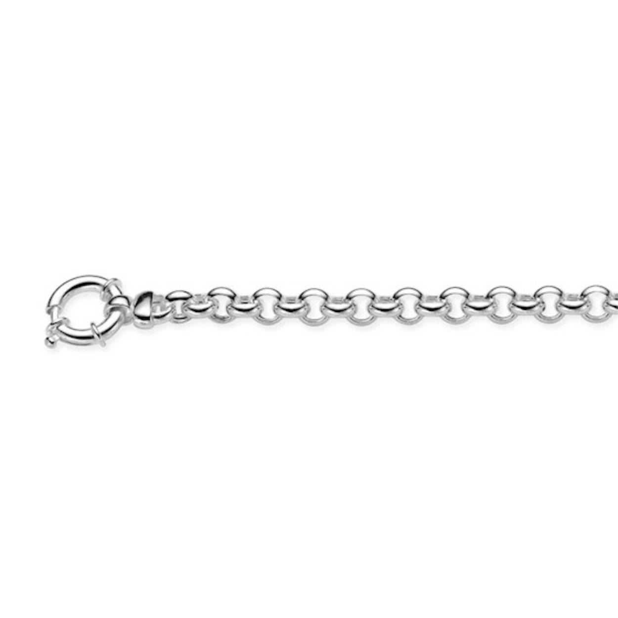 Zilveren jasseron armband 7 mm