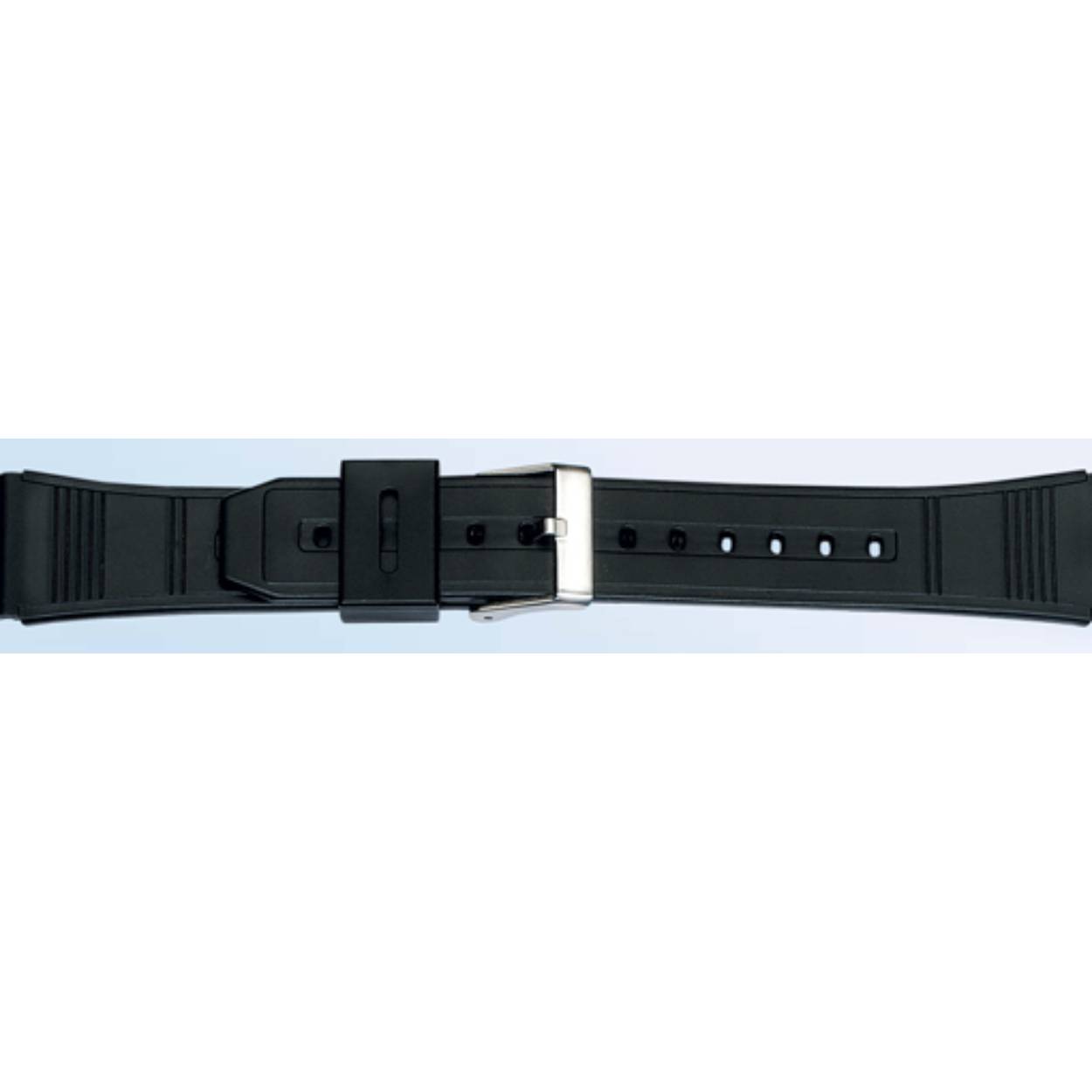 Horlogeband kunsstof 806 zwart 22mm