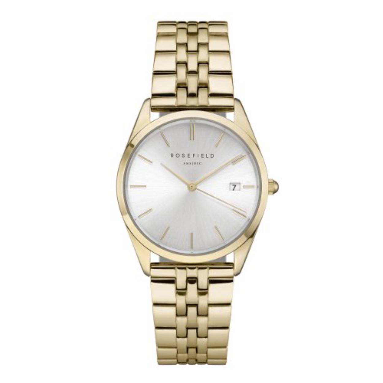 Dames Horloge Rosefield ACSG-A03 met goudkleurige roestvrij stalen schakel band