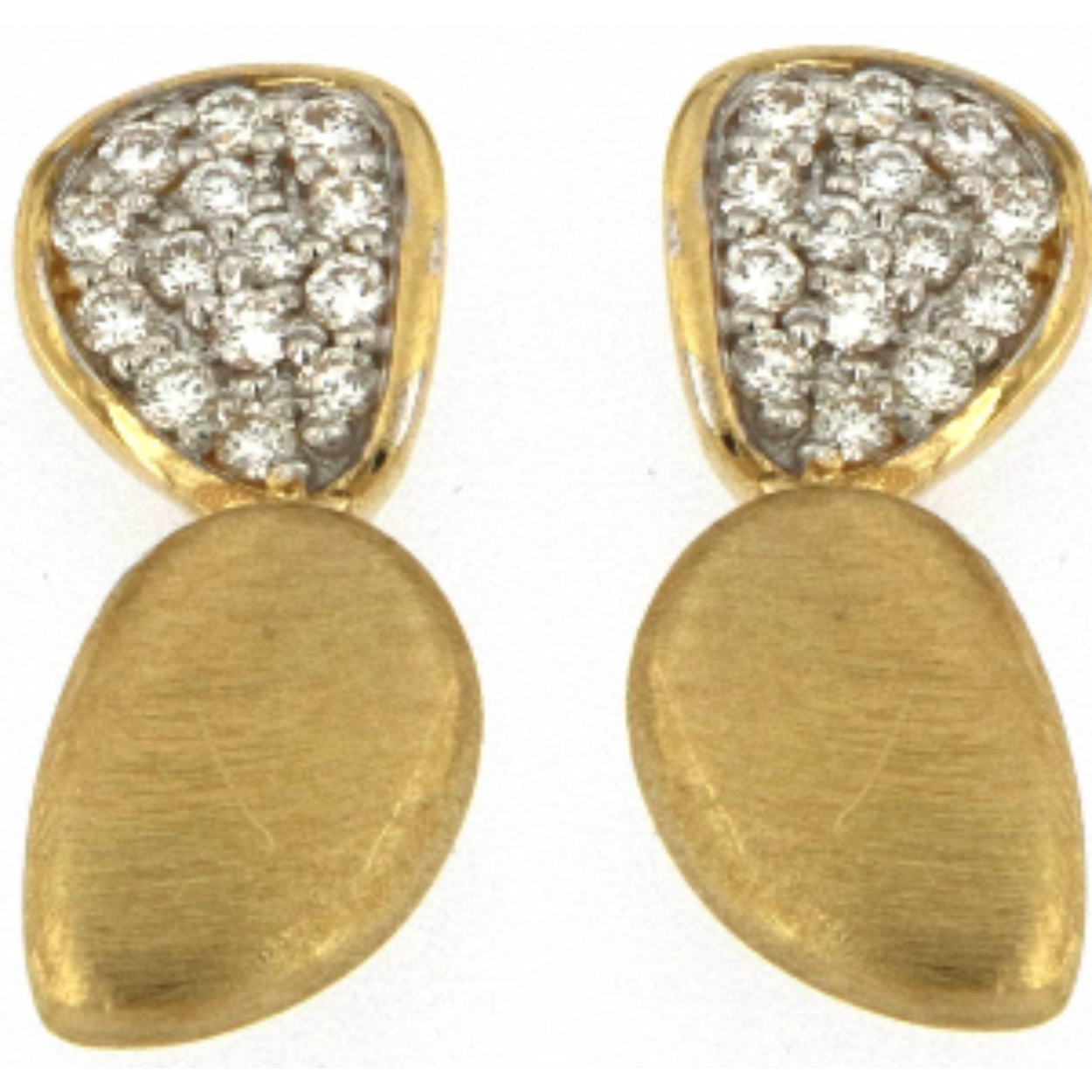 Peroni and parise 18 karaat geel goud en 0.19 ct briljant