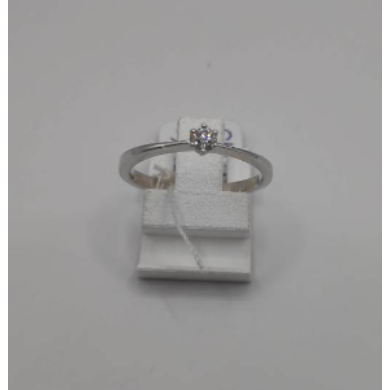 Gouden ring met diamant 0,10