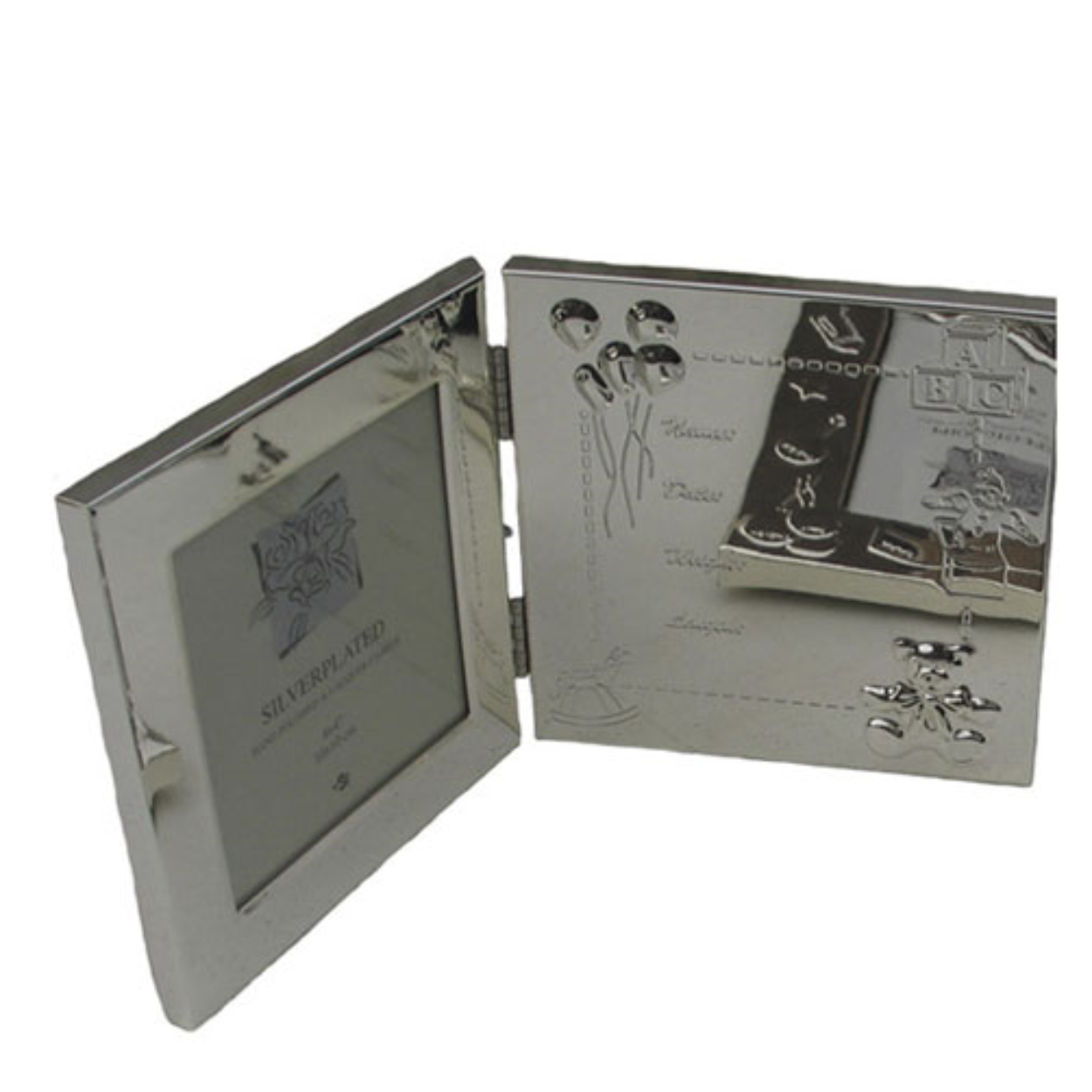 Groote van het fotolijstje is 4x4, 10x10 cm.