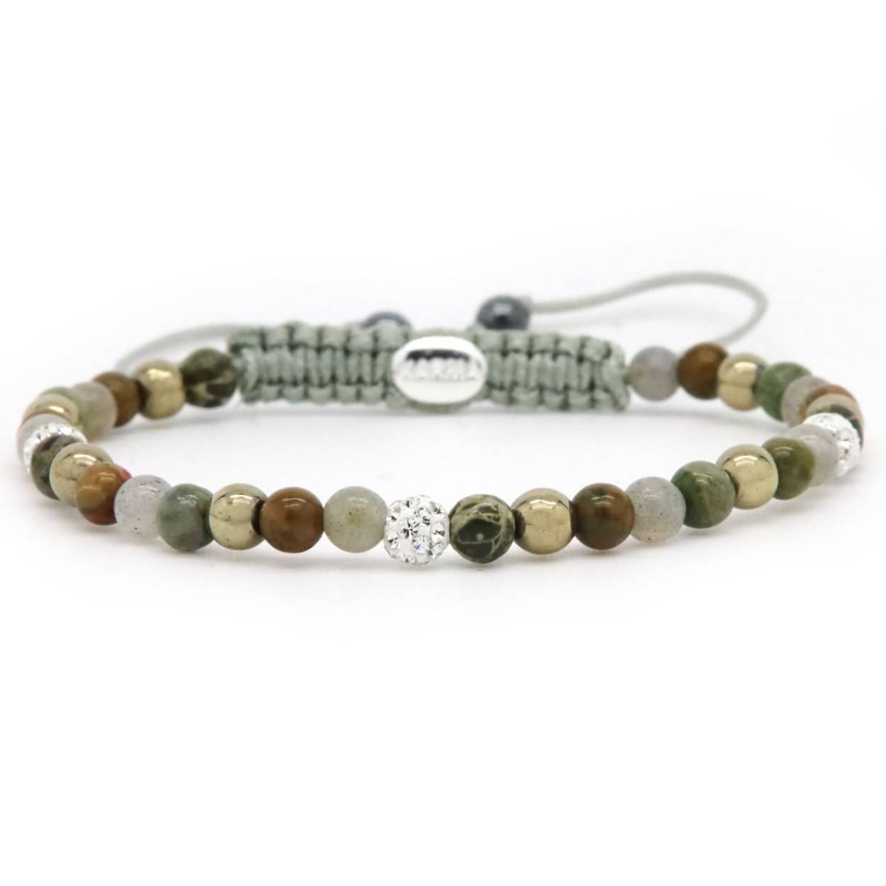 Karma armband Spiral Avis xxs (white crystal)