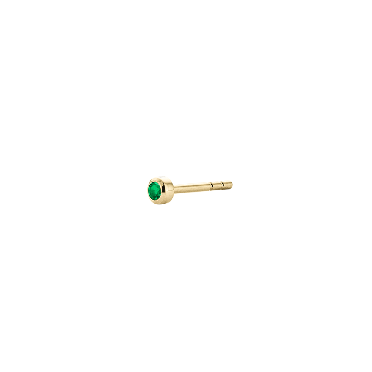 Geel gouden oorbel (14 kt) met de geboortesteen van mei: 'Emerald'
Deze oorbel wordt verkocht per stuk zodat ze ook kan dienen voor een 2de of 3de gaatje. Wenst u een paar, dan besteld u deze oorbel 2x