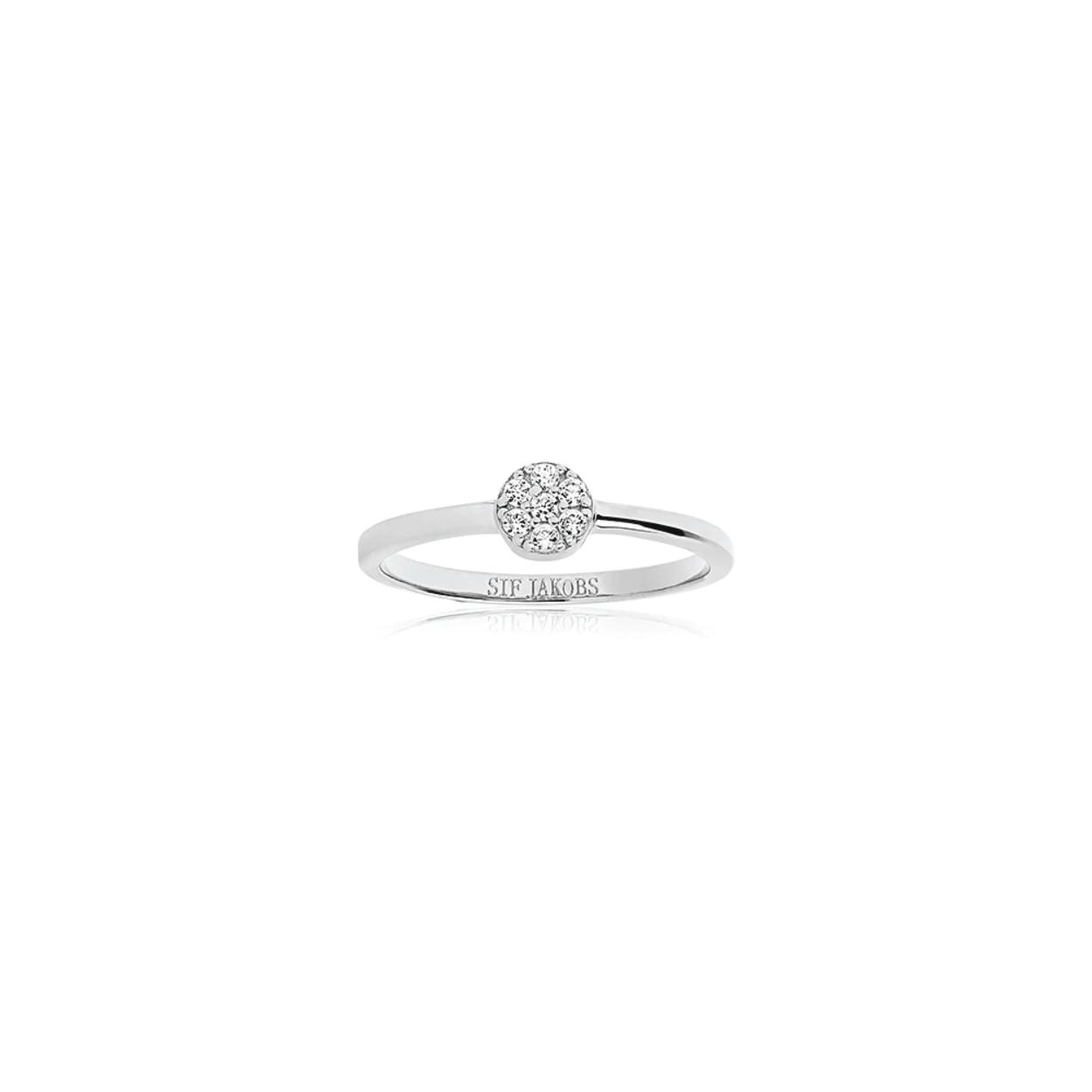 Deze ring is van het merk Sif Jakobs. De kleur van het sieraad is zilver. Dit sieraad bevat de edelsteen: zirconia. De kleur van deze edelsteen is: wit.