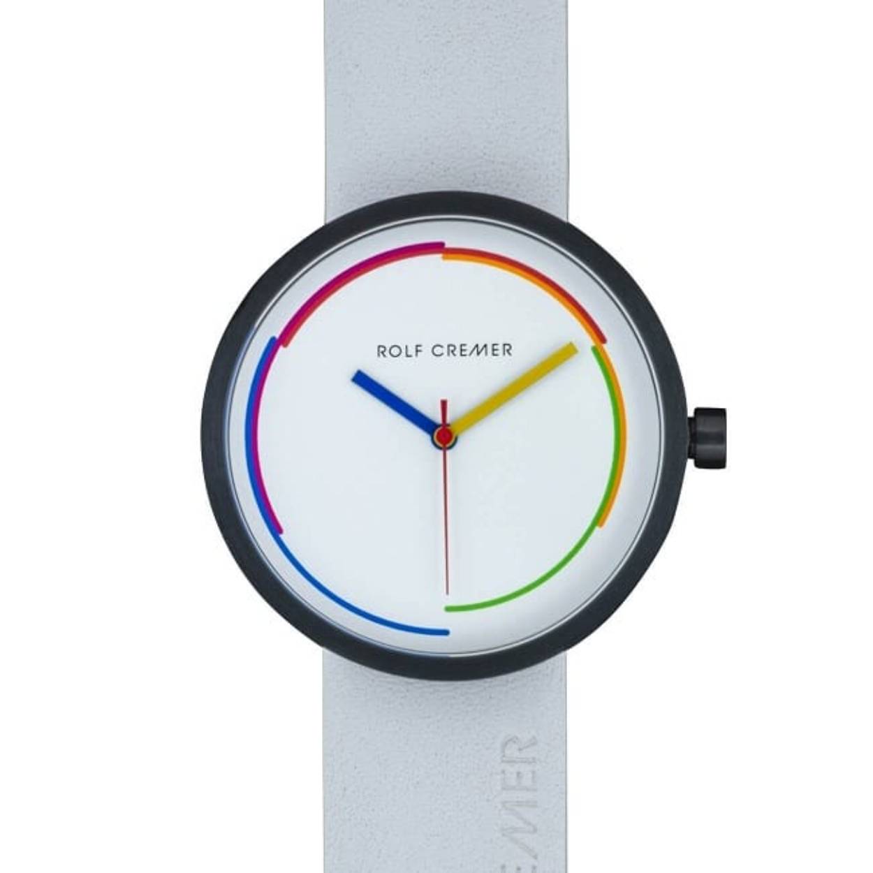 Prachtig zomers horloge met witte wijzerplaat en band