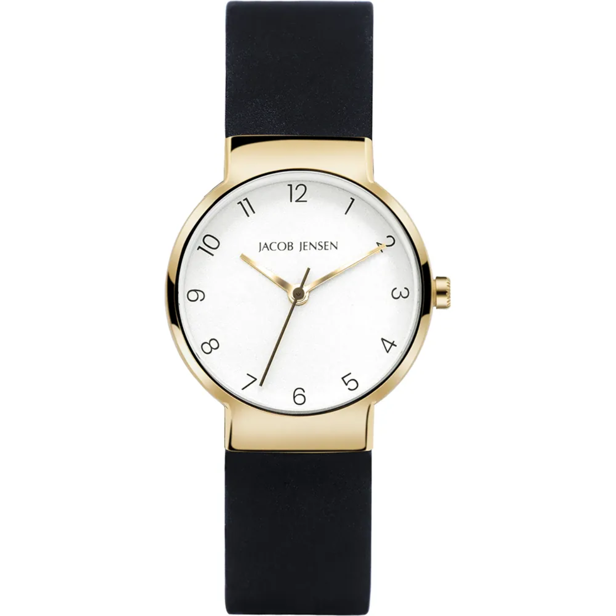 Dit is een horloge van het merk Jacob Jensen gemaakt voor dames.
De specificaties zijn als volgt:
Kastmaat: 29 mm
Kastdikte: 7
Bandlengte: 20
Bandbreedte: 16
Waterdichtheid: 5 ATM / 50 Meter / 165 Feet