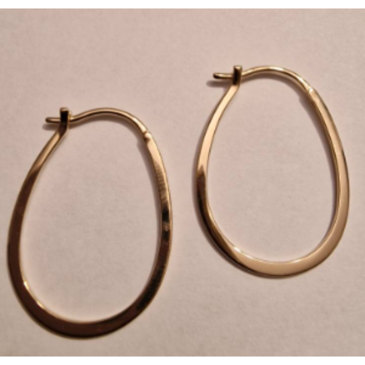14k geelgoud ovale creolen