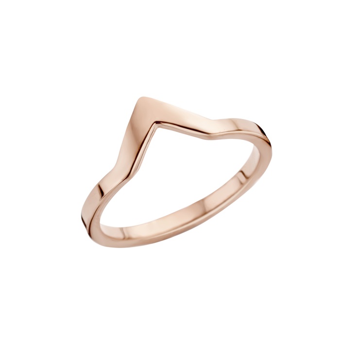 Melano friends pointed ring - rosekleurig - dames - maat 60