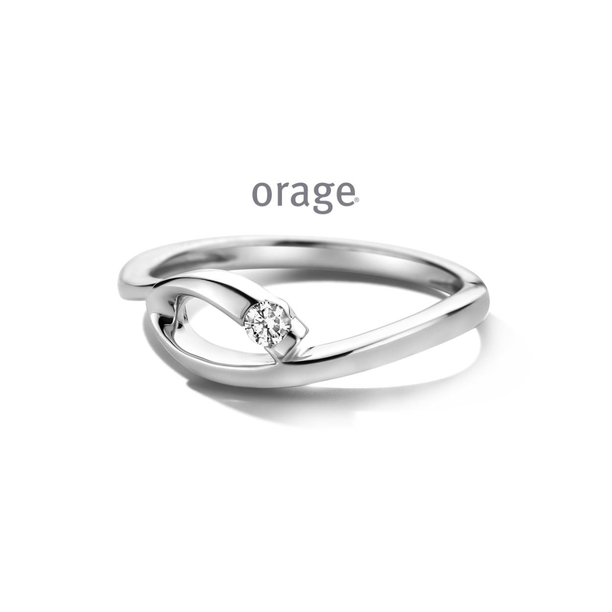 Orage zilveren ring met zirkoon