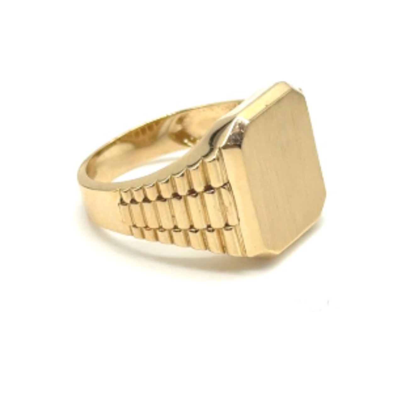 14k gouden heren schakelring. ring is ca 7.9 gram en is ca 17mm breed